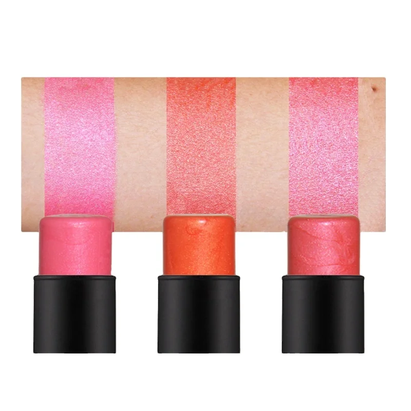 
private label Blush Stick lipstick eyeshadow Multi-Function Face Makeup Shimmer Cream Cheek Blusher Cosmetics 