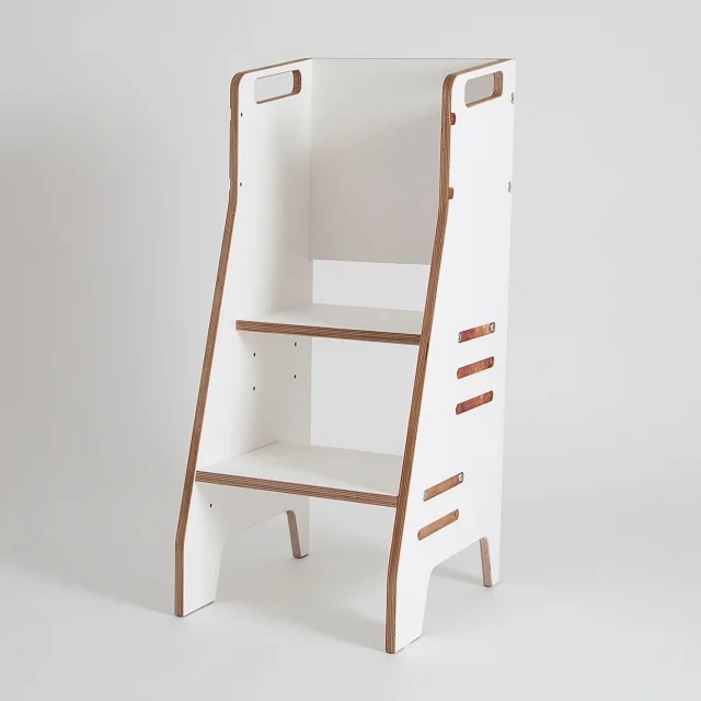 Деревянный ступенчатый стул с регулируемой высотой приспособление для кухни Детская башня ручкой обучения детей