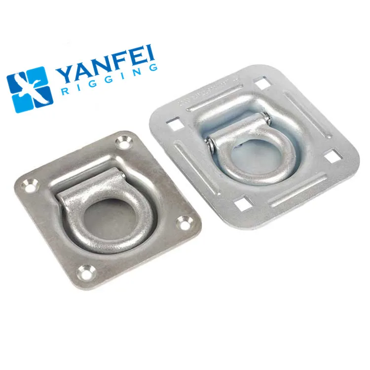 Квадратное утопленное напольное кольцо