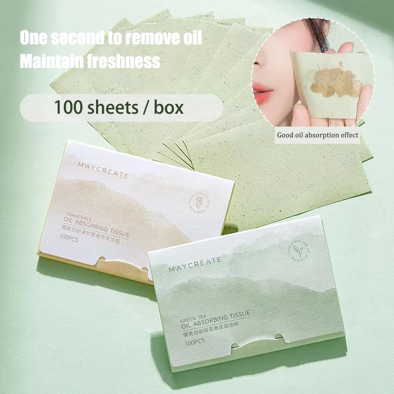 Natural Face Easy Dispensing Oil Absorbing Sheets Premium Handy Facial Blotting Papers Face Skin Care Oil Blotting Paper