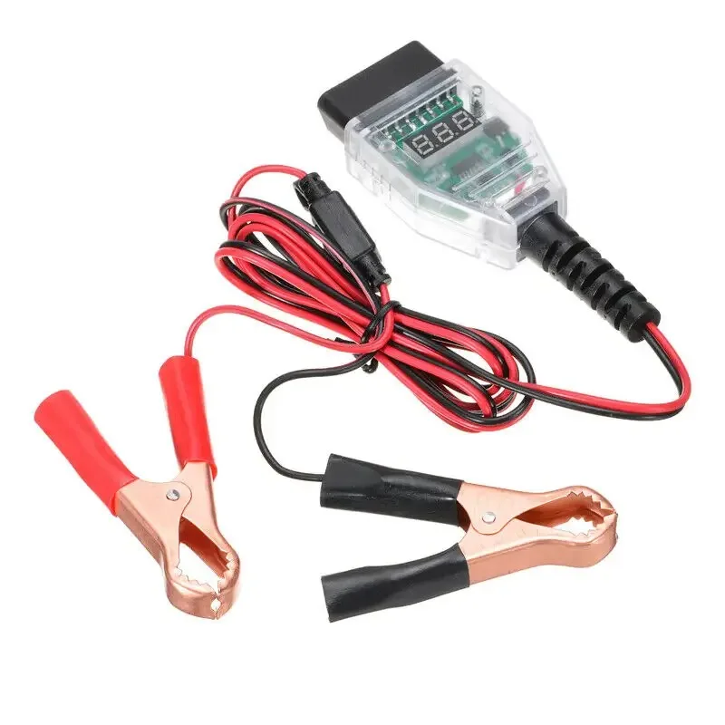 OBD2 Car Computer ECU Memory Saver with LED Voltage  ECU Battery Saver Replace Car Battery Safe ECU Emergency Power Supply