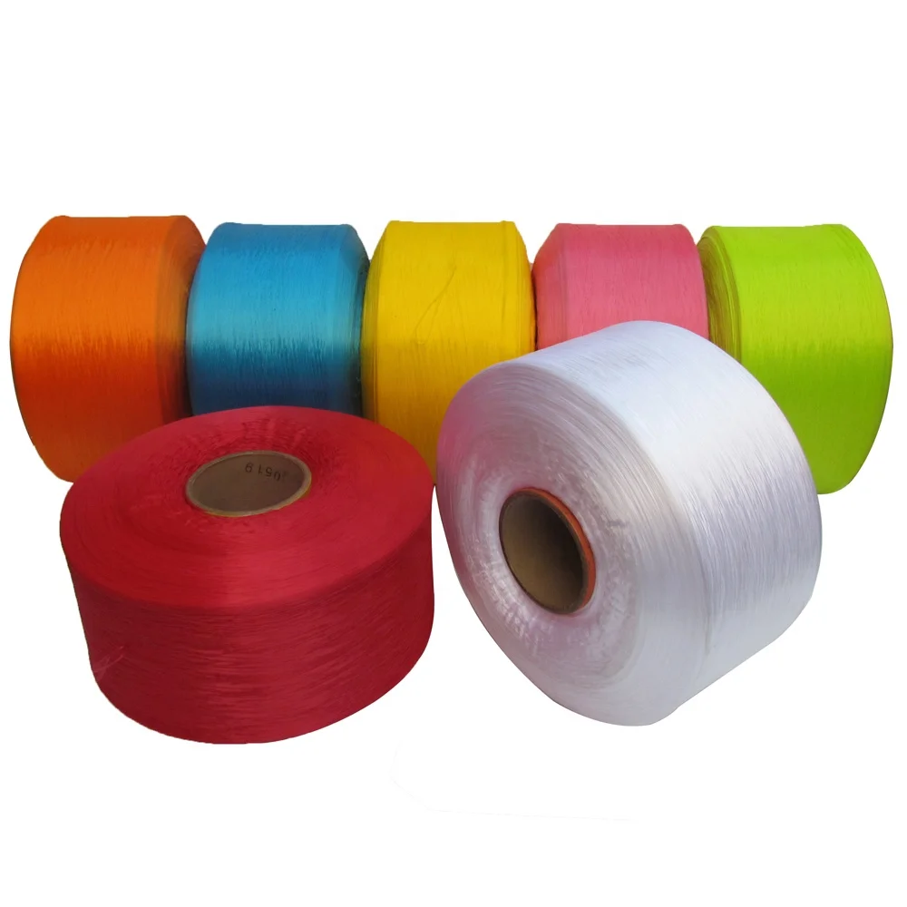 1500D raw white  HT Intermingled  yarn FDY PP Yarn Use For rope Webbing