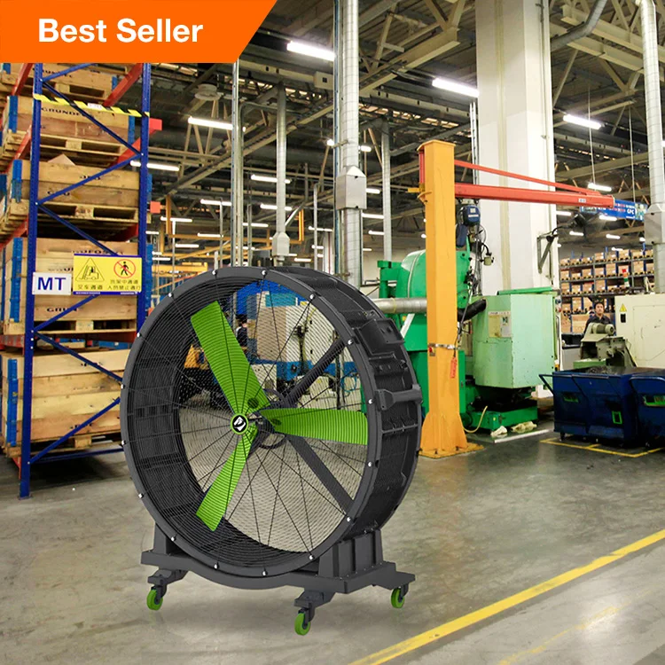 Hot sell fashion 1.5m diameter big portable mobile free standing BLDC hvls fan