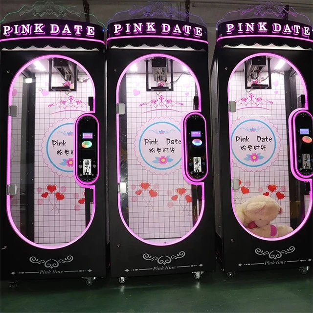 Neofuns Pink Date Coin Operated Games Barber Cut Ur Prize Cutting Game Scissors Gift Vending Machine For Sale