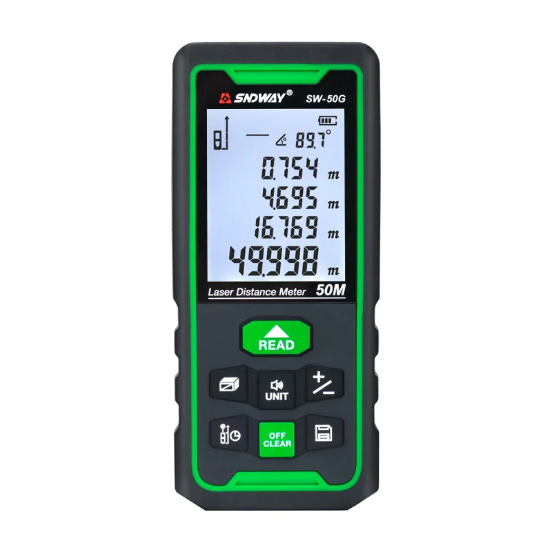  SNDWAY Новый карманный портативный 50 м высокоточный лазерный дальномер SW-50G модуль для измерения