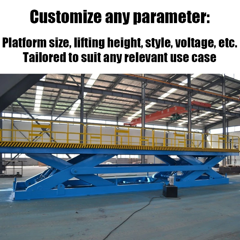 Hot sale 1 Ton 3m Hydraulic Mobile Movable Platform Scissor Cargo Lift Table Pit Mounted Platform Electric Stationary Lift Table