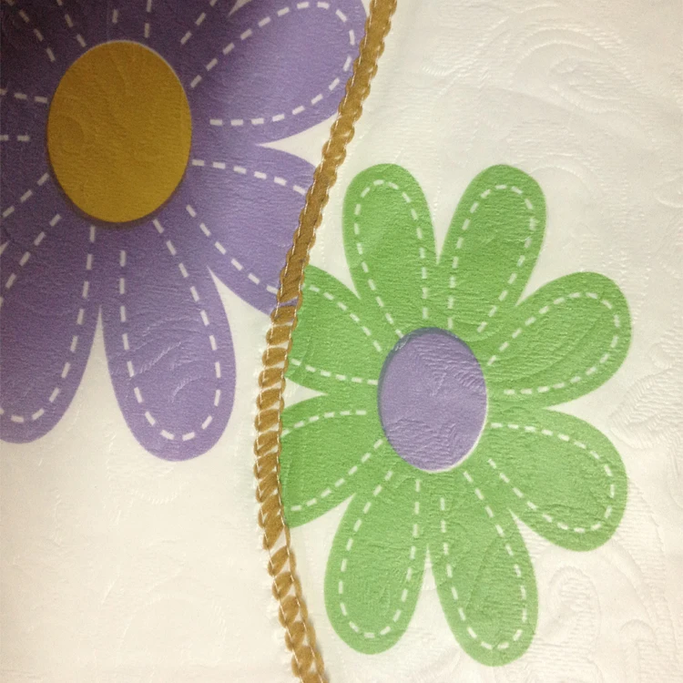 2023 Best selling flat flower style waterproof outdoor household eco-friendly PVC heavy table cloth