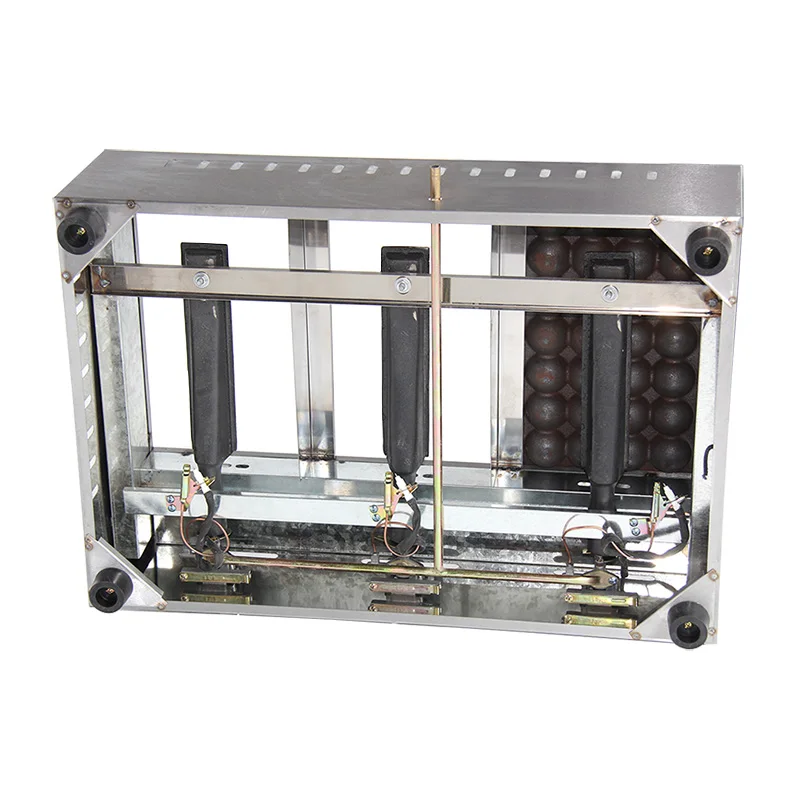 New GH768 gas fishball takoyaki maker 3 non stick plates 84 holes lpg bbq secwind ball cooker octopus cluster cooker for stall