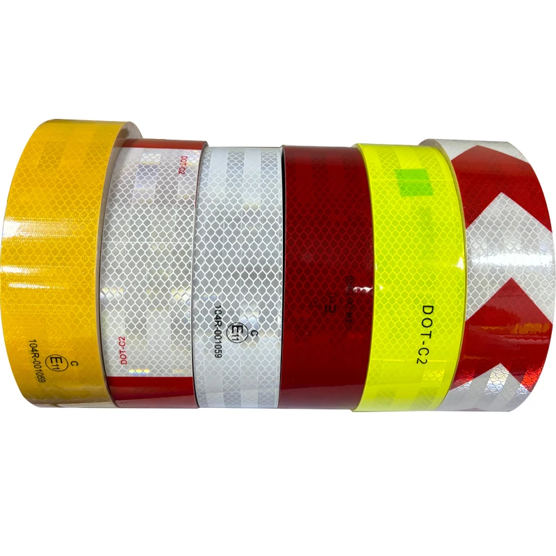 EONBON 3-5 Years Plus Quality 2 Inch Diamond Grade Self Adhesive Safety Radium Roll Ece Retro Reflective Tape