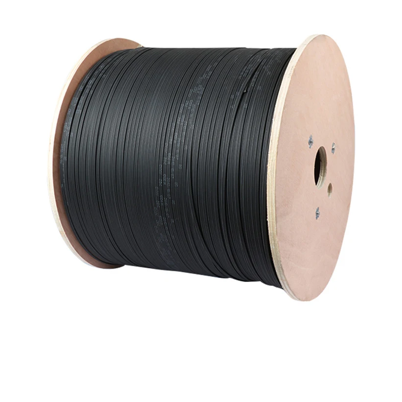 Plywood Drumfiber Optic Cable Single Mode Indoor FIBER Optic High Quality 1 CORE 1km 2km 3km Galvanized Steel 15 Years 5mm*2mm