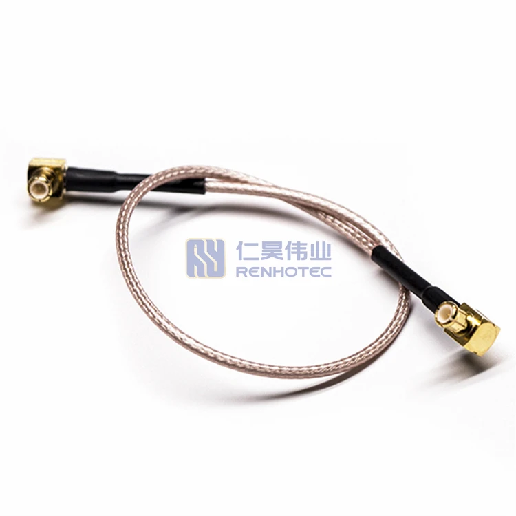 30cm RG316 R/A 90 Degree Male to Male MCX Connector Cable