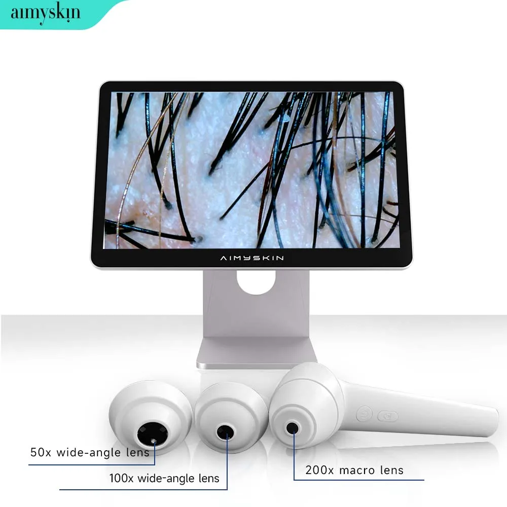 OEM UV Light Facial Care Skin Detector Face Analyzer 2 in 1 AI Skin Hair Scalp Digital Camera Portable Skin Analysis Machine