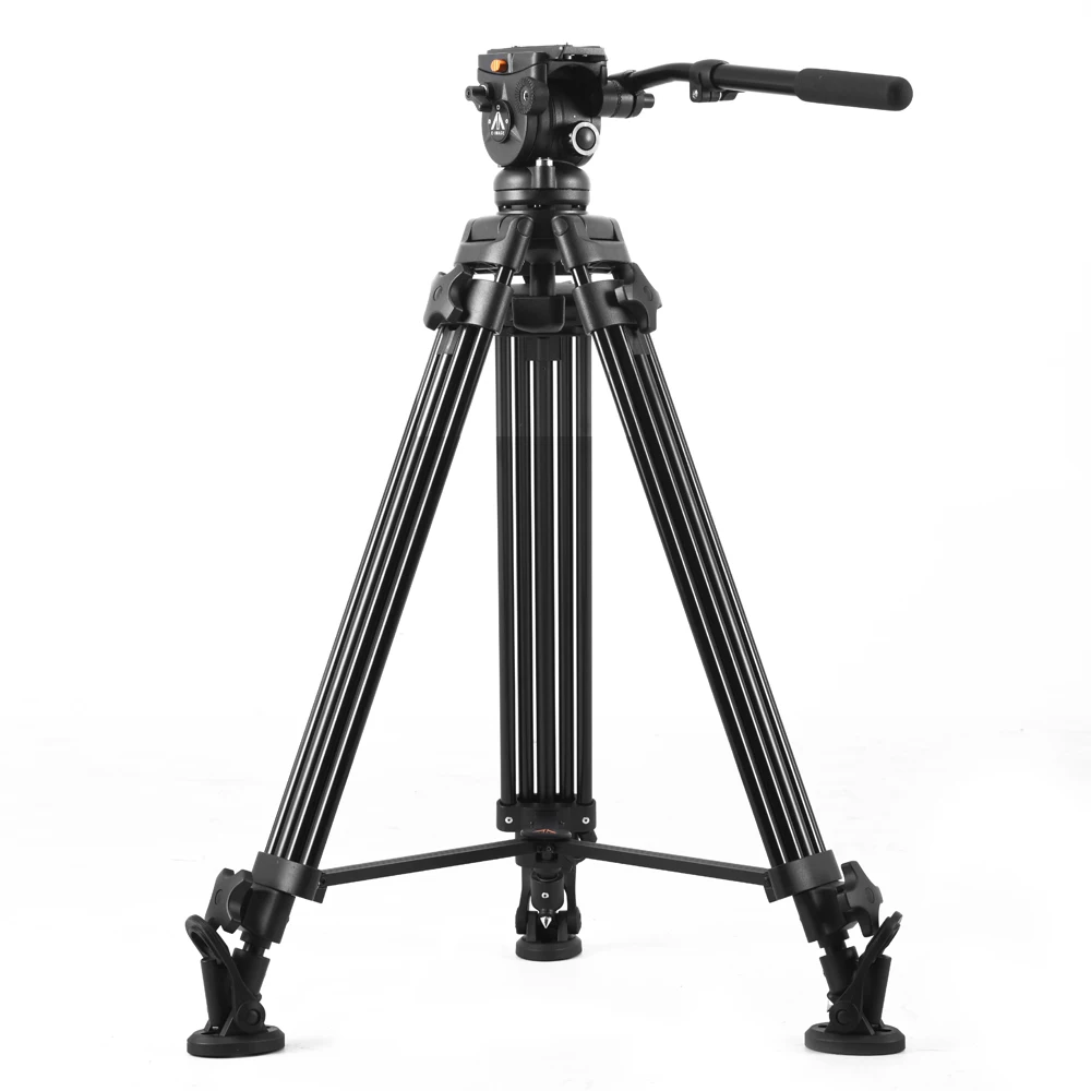 E-IMAGE EI-7060-AA Hot sale Professional 2-stage aluminum camera video tripod heavy duty tripod with carrying bag