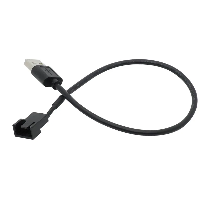 Cantell USB 2.0 Male to 3Pin/4 Pin Computer PC Fan Power Cable