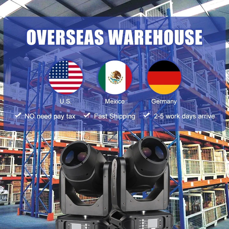 Six Prism Wheels Beam 260W With 0-100% Linear Dimming Professional stage Lighting