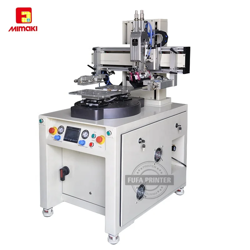 High efficiency  2 tables silk screen printing machine for glass cover