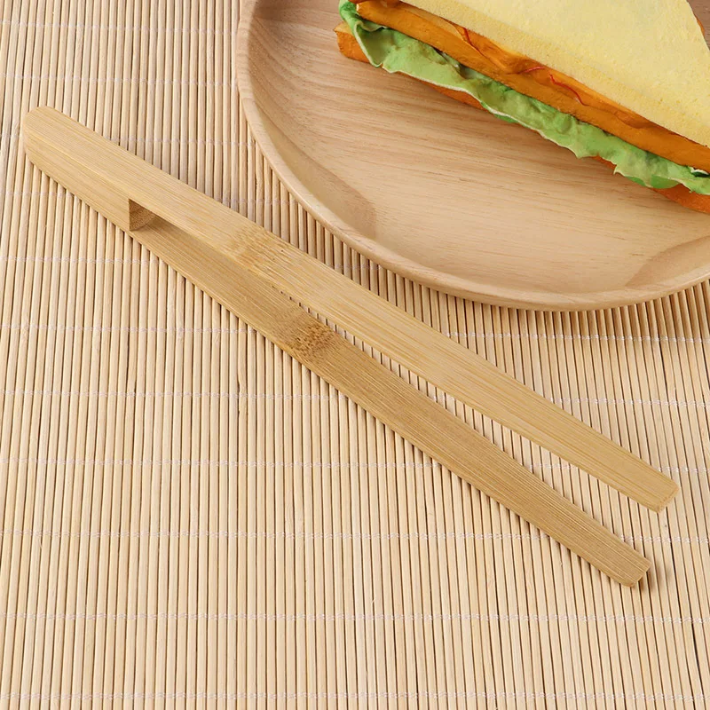 Kitchen Toaster Food Bar Barbecue Baking Tools Bamboo Tweezers Kitchen Gadgets Bamboo Food Tongs for Food