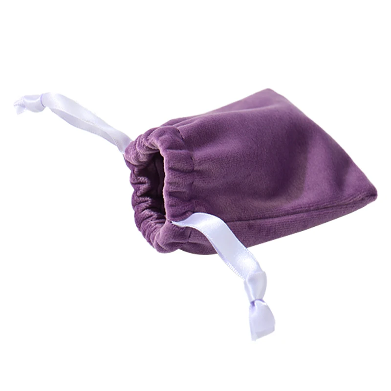 FSD Best Selling High Quality custom color size velvet pouch bag package For Protect Jewelry ring pendant bangle with ribbon