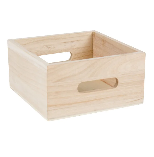 Hot sell Wholesale Decorative Storage Wooden Crates Small Farmhouse Wood Box wooden crate box for fruit bread food