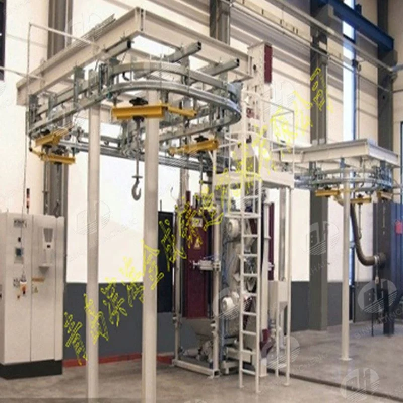 Ce Approval Catenary Stepping Shot Blasting Machine / Q38 Hanging Chain Shot Blasting Machine