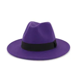 На открытом воздухе винтажная мужская женская летняя обувь Зимняя шляпа с широкими полями фетровая шляпа Панама шляпа от солнца фетровая шляп