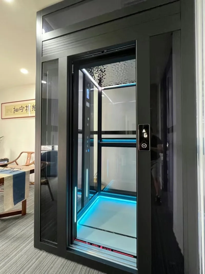 Luxury Concise Customized Villa Elevator Indoor Home Lift Panoramic Elevator