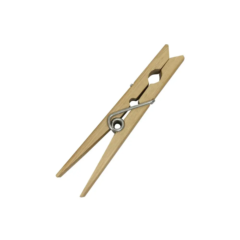 20pcs 8.2cm  eco-friendly nature wooden laundry heavy-duty  wooden clothespins decorative bamboo clothes peg clips clothspin