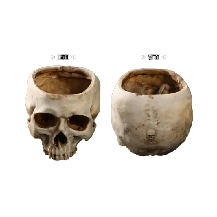 
Resin flowerpot movie set props home&garden decoration resin head skull crafts 