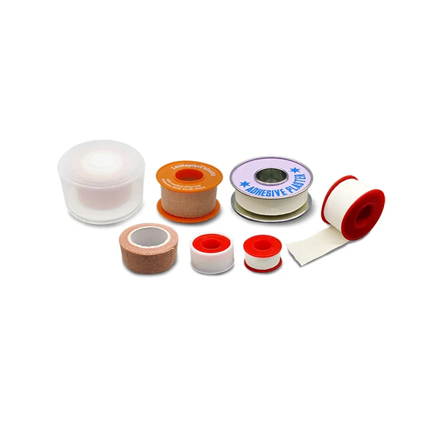 CE ISO 5cmX5m Manufactory of medical zinc oxide micropore tape adhesive plaster with plastic cover white color