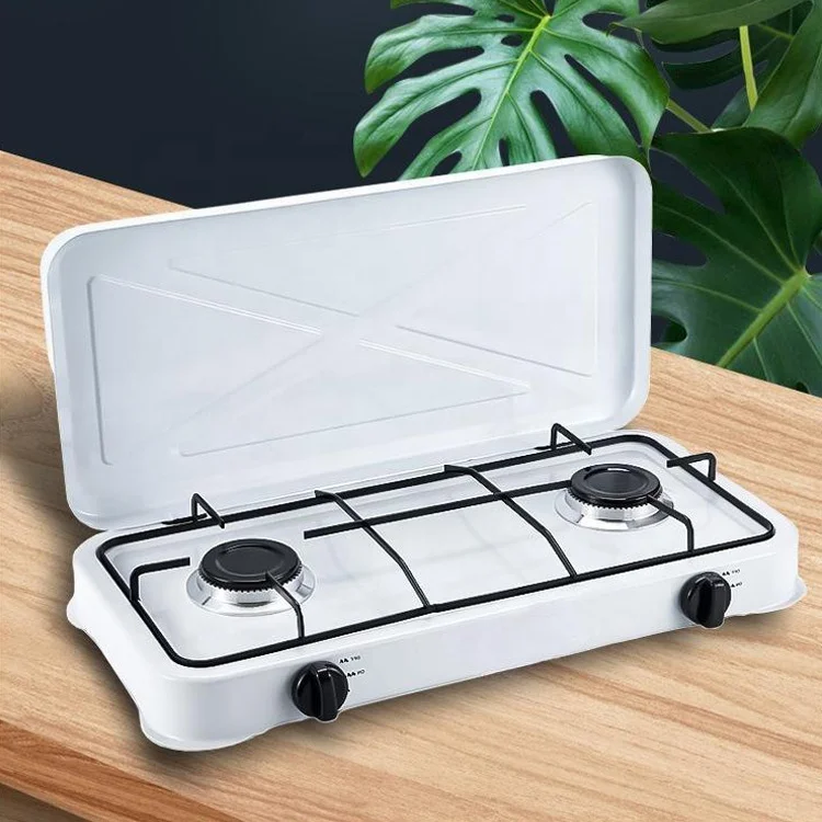 Double-stove European-style gas stove European-style simple stove small fire oven double-head outdoor camping gas grill