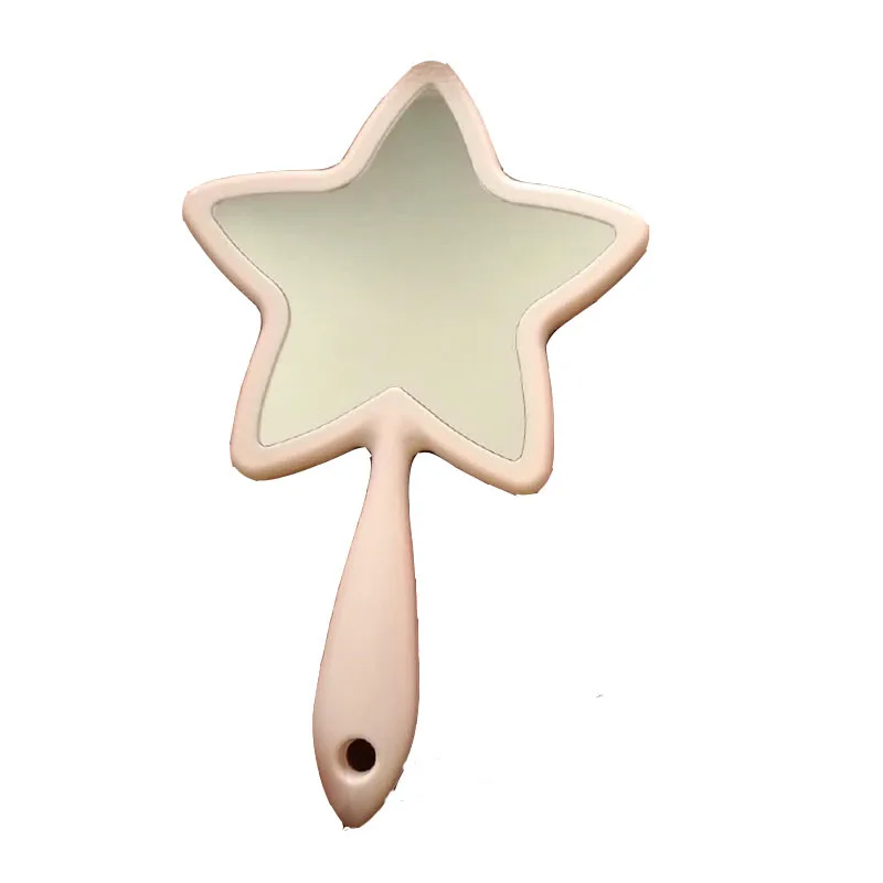 New Arrival Travel Portable Handheld Cosmetics Star Mirror Custom Logo Makeup Mirrors Single Side Handheld Mirror