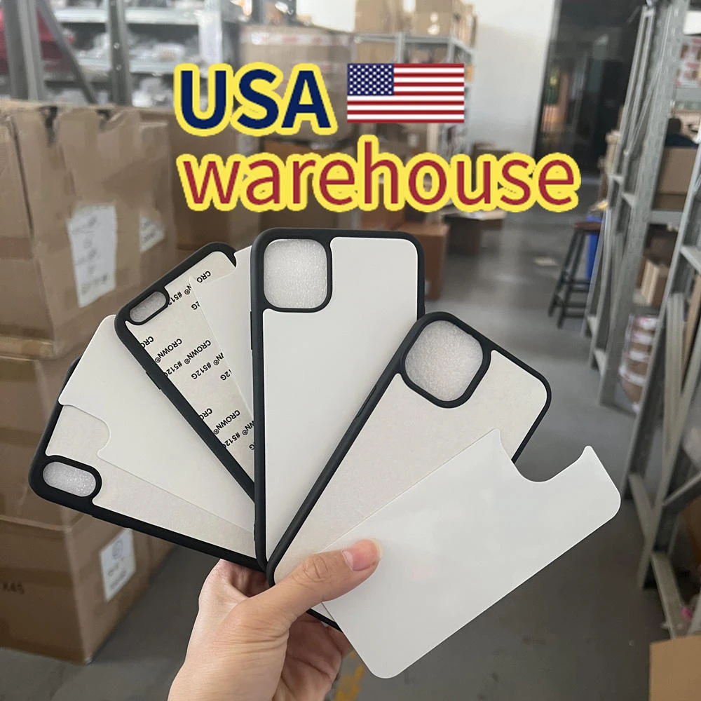 USA Warehouse Whole Sale White Black Clear Soft Rubber Tpu 2D Sublimation Phone Case Blanks For IPhone11 12 13 14 Pro Max Custom