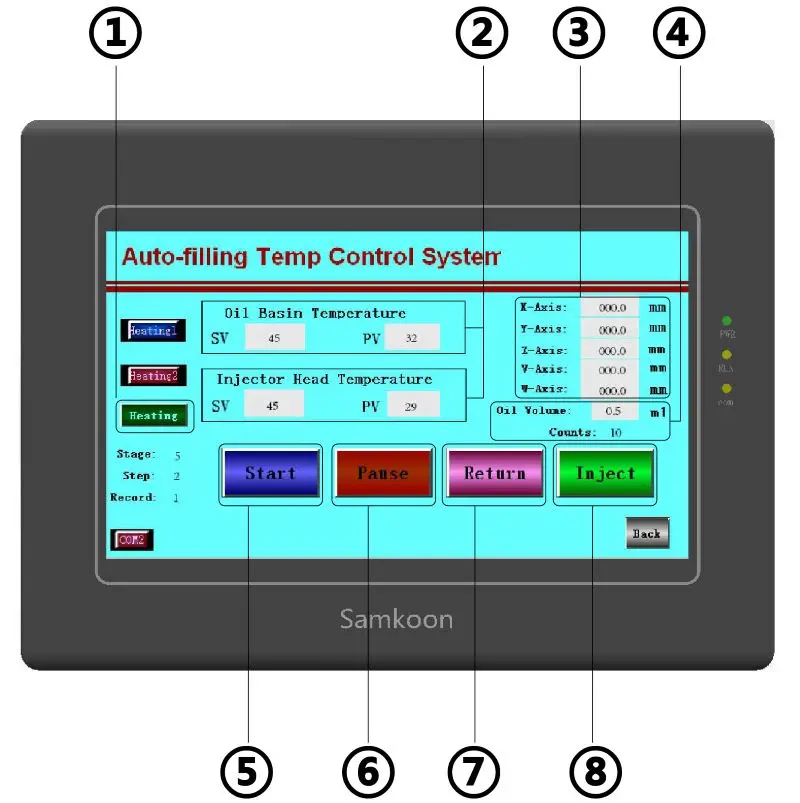 China Best Quality Automatic Syringe Filler 6 Head 1ml Small Bottle Essential Oil Cartridge Filling Machine With Heating Control