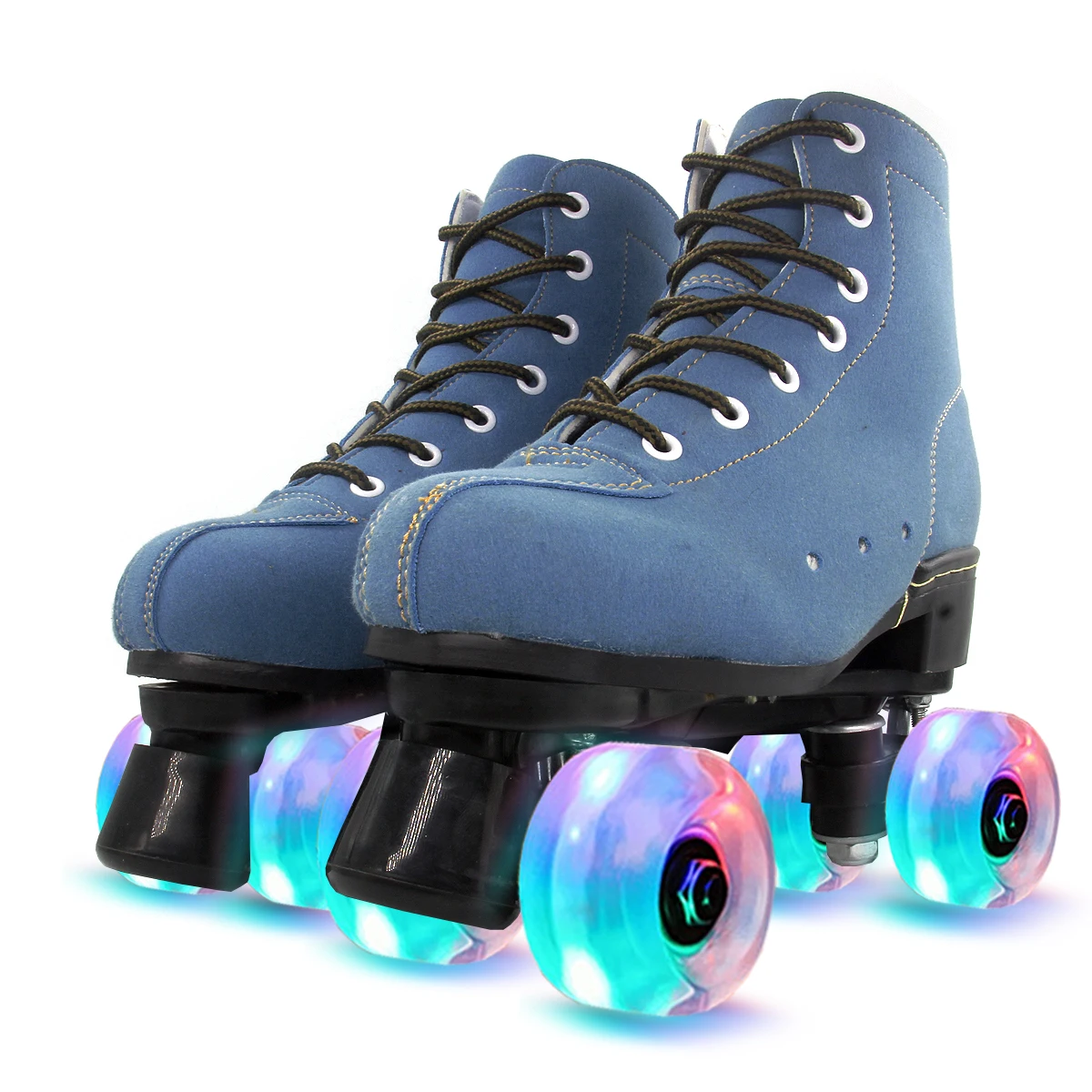 
Fashion Design Light Wheels Shining Skate Roller Shoes With Pu Wheels 