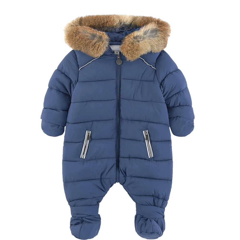Custom children clothes heavy warm  baby bodysuit newborn baby boys clothes baby winter coat