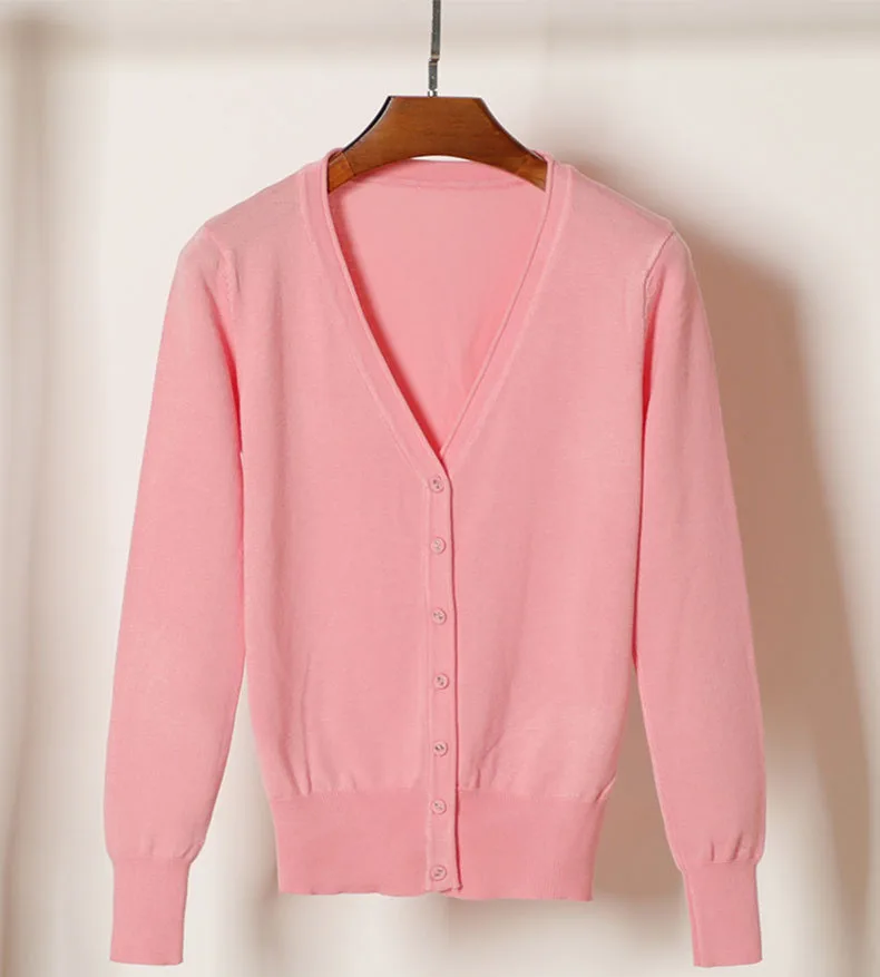 
Spring autumn trendy cheap wholesale sweater cardigan women 