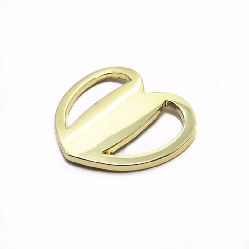 Custom gold name clothes metal hang tags and metal shoelace labels with 2 holes