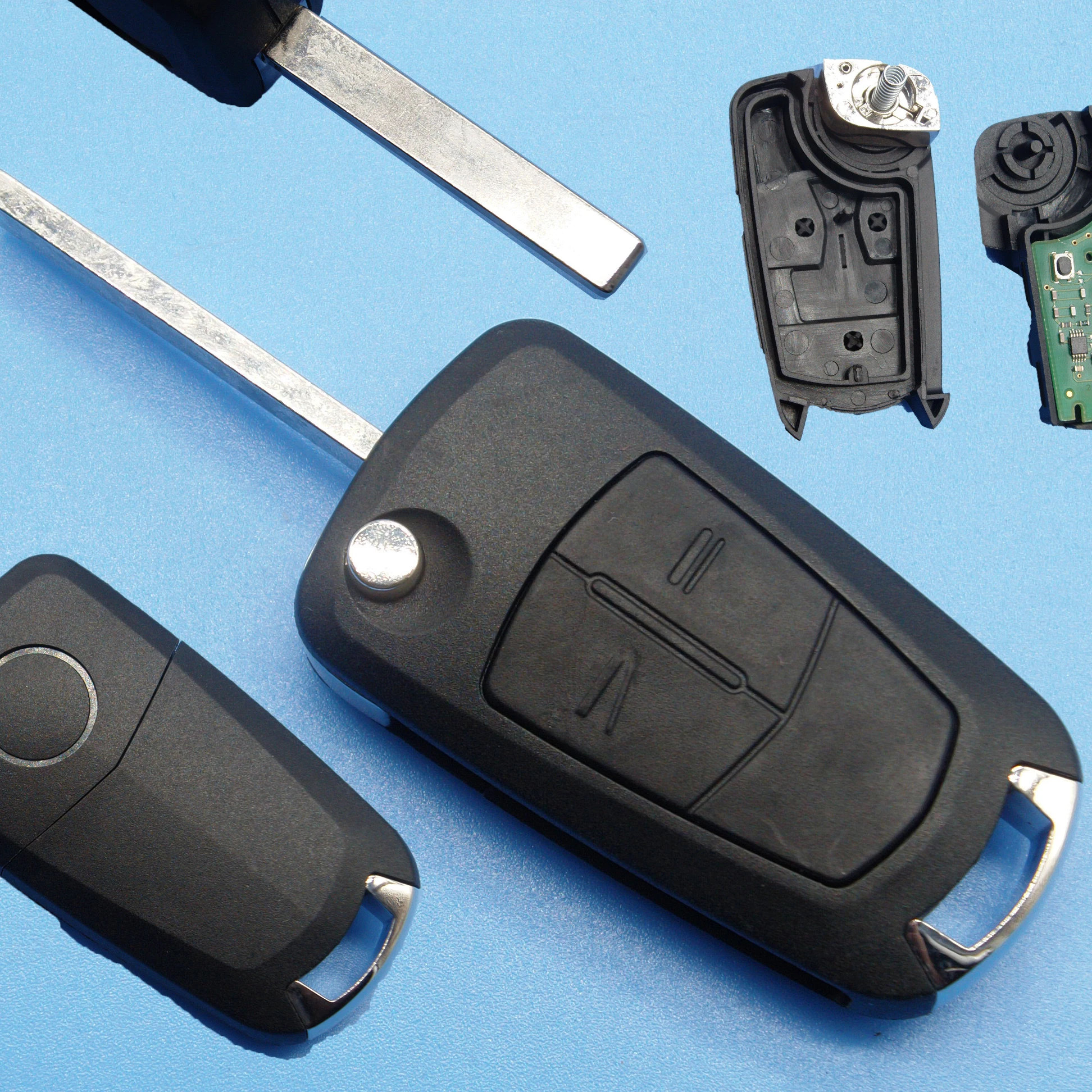 2 buttons car flip remote key fob 433mhz 7941 chip for Opel Vauxhall Corsa
