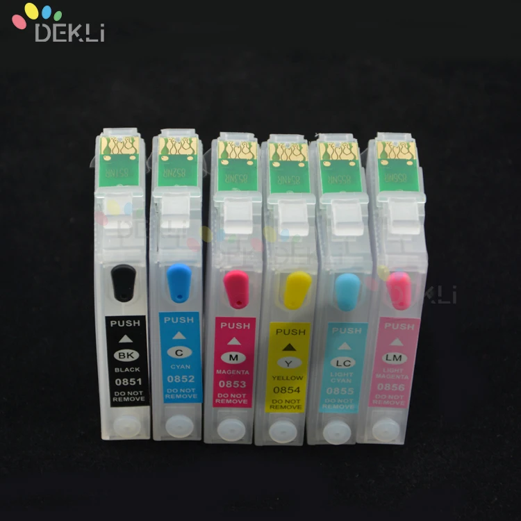 T0801 T0802 T0803 T0804 T0805 T0806  Refillable ink cartridge for Epson T0801-T0806 ciss kit Cartridge with Auto Reset chip