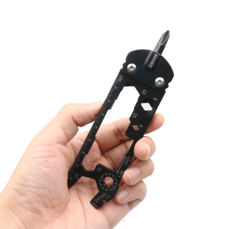 RIDERACE Universal Multifunctional Repair Tool Kit Portable Stainless Steel Activity Wrench Screwdriver Combination Pocket Tools