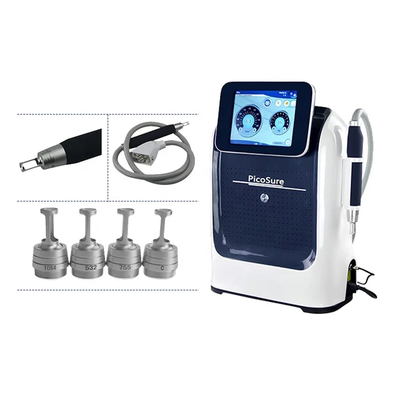 4 Wavelengths picosecond nd yag laser 755 nm eyebrow Picosecond Tattoo Removal Machine
