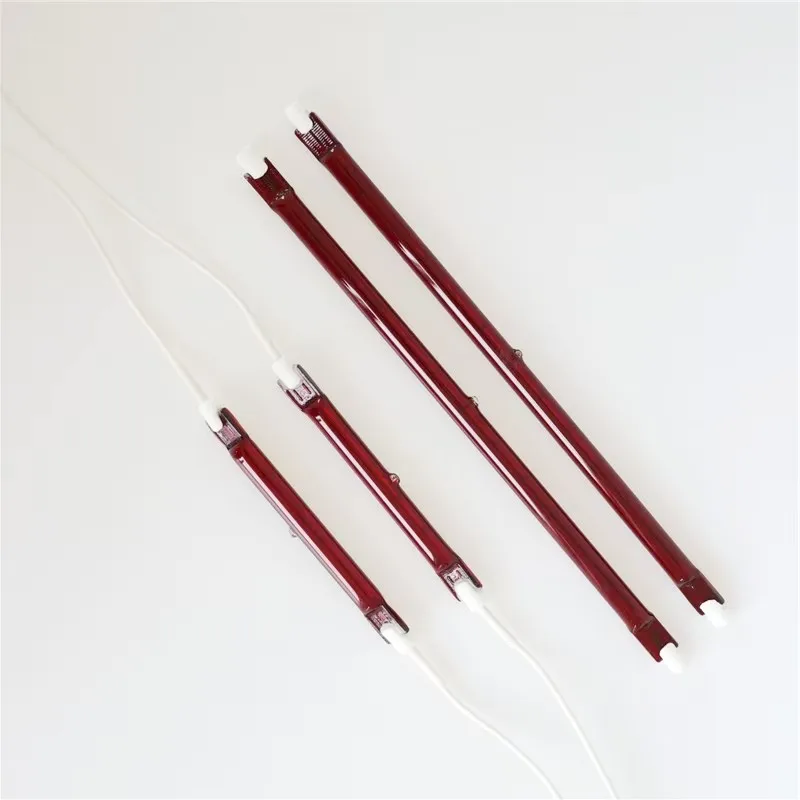 Customized  r7s ruby short wave tungsten filament halogen infrared heat lamps for painting machine