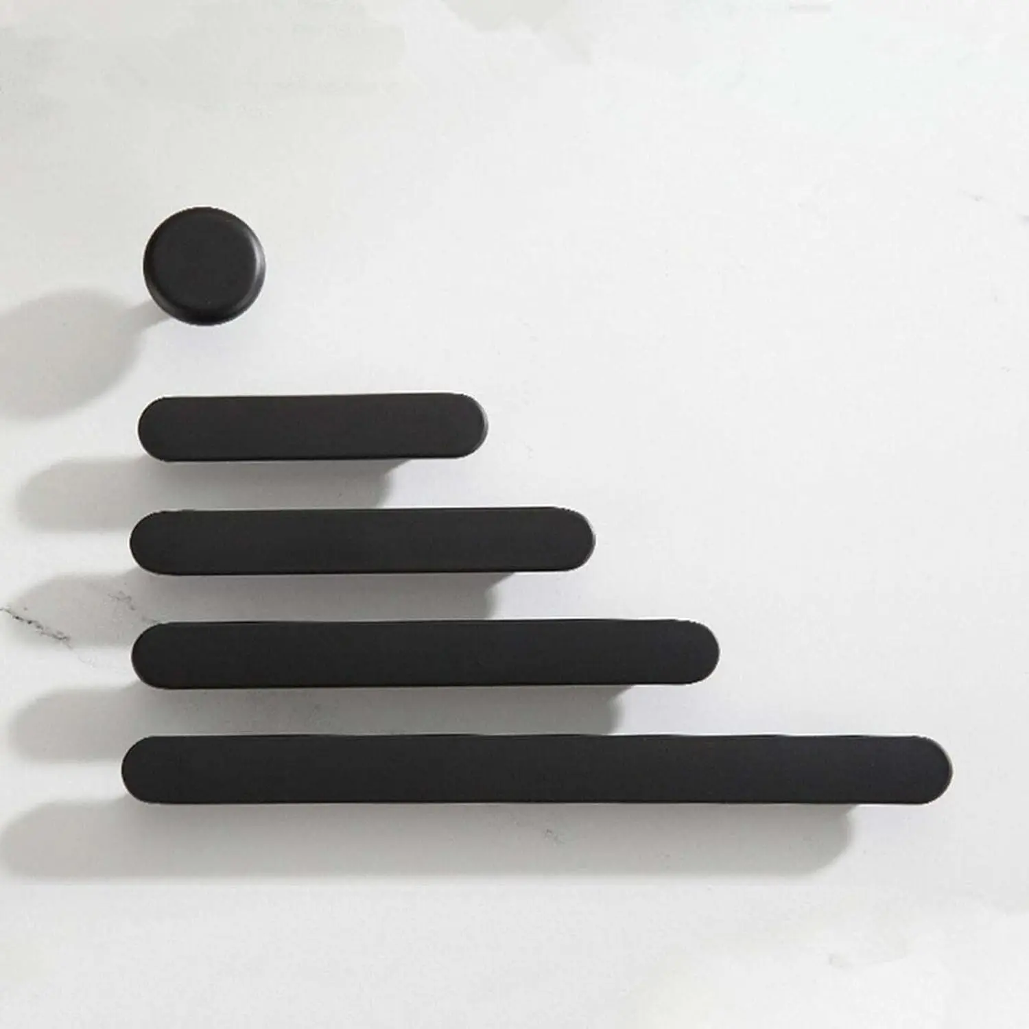 RHETECH Custom Cabinet Handle Brass Gold Black Brushed High End Drawer Handle Metal Handle