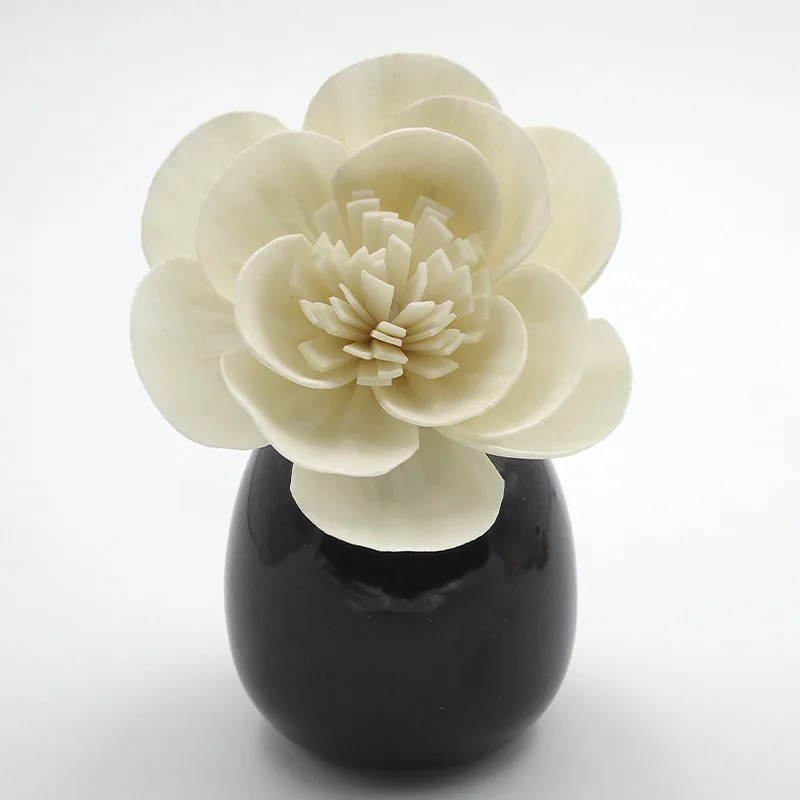 factory direct selling Handmade Sola Wood Flower Diffuser Dried  bulk Flower  cotton string
