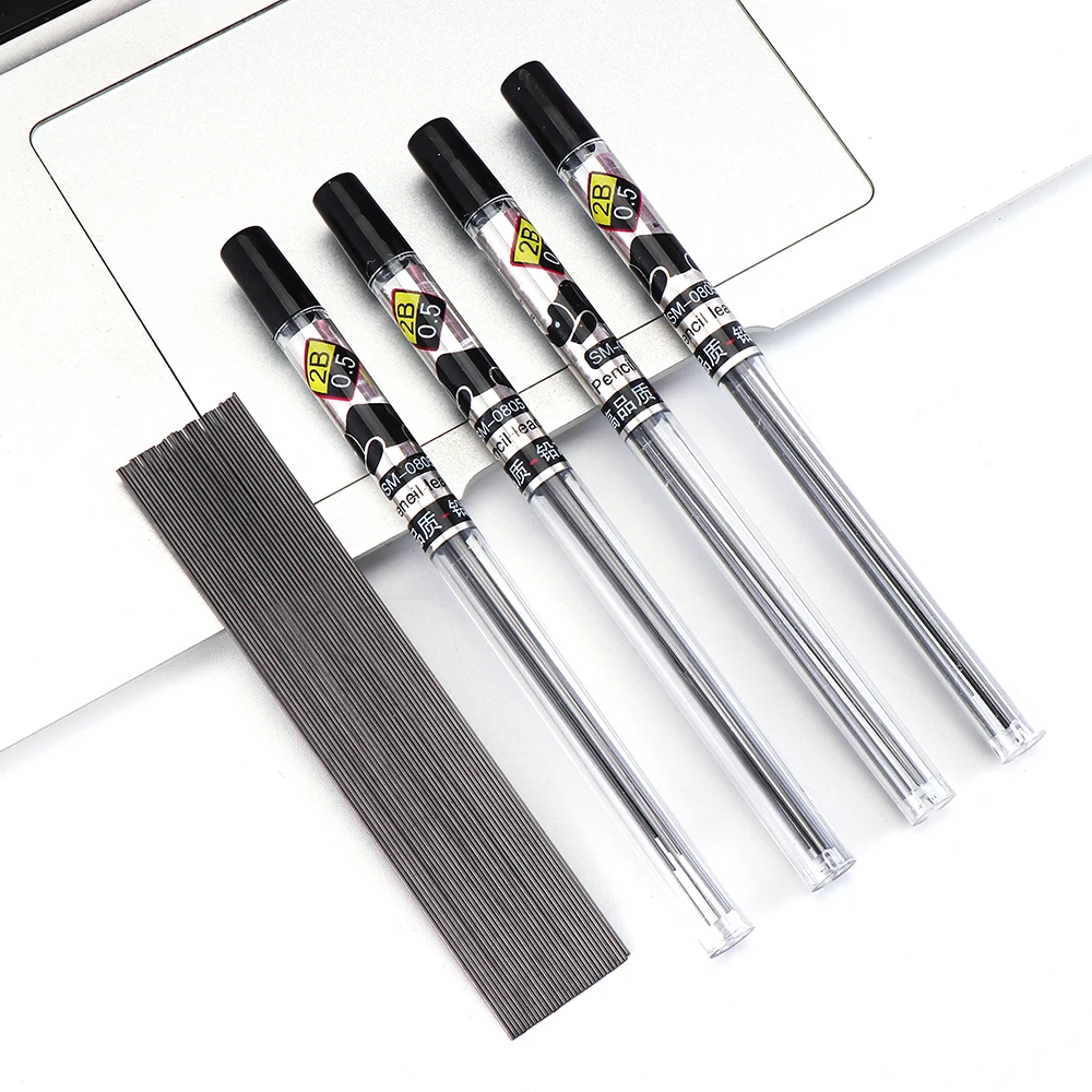 TOPSTHINK Factory direct sales 2400pcs/box 2B high quality 0.5mm refillable mechanical pencil lead refills wholesale