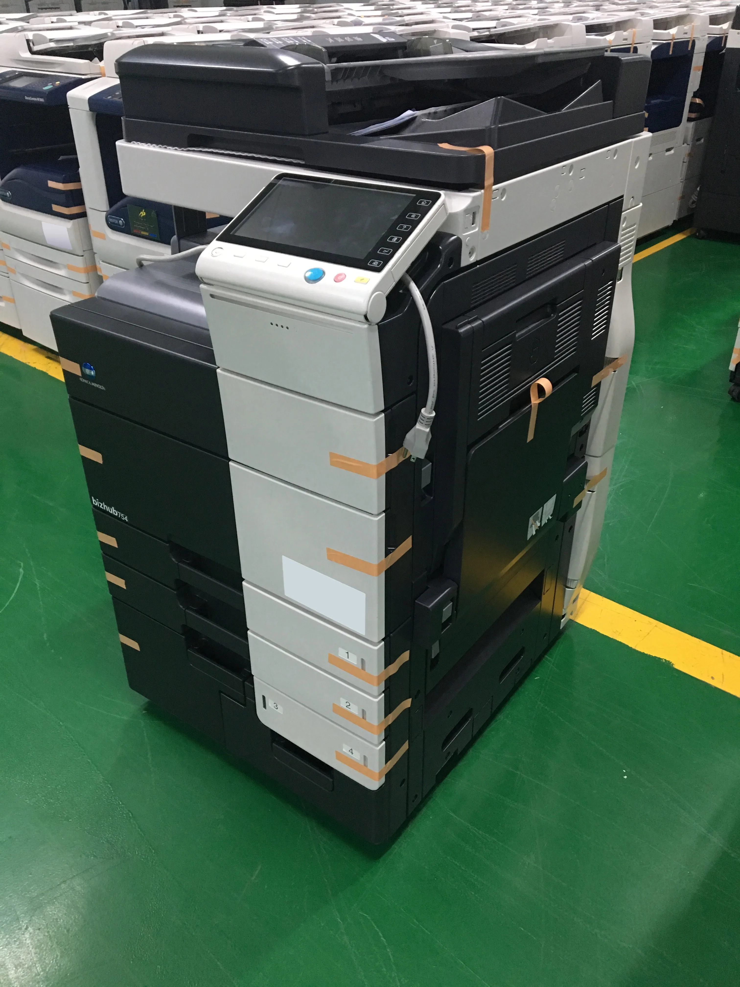 Восстановленный bizhub C754 C654 C754e BH754 использованный принтер Konica Minolta фотокопировальная машина цена