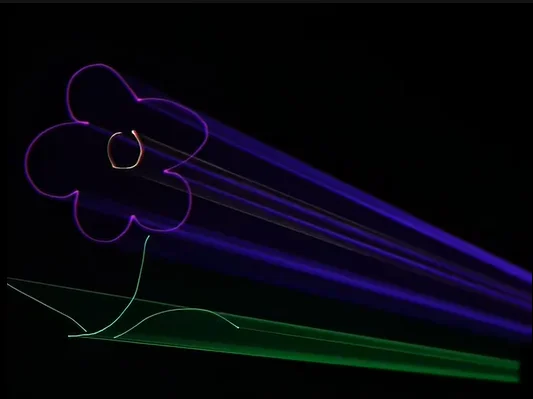 New 3W phone App controlled animation laser light stage light laser light suitable for nightclub party interactive activities