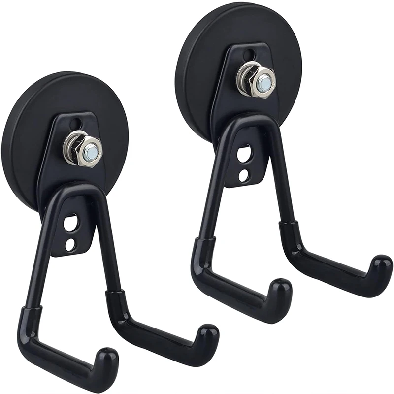 Heavy Duty Storage Utility Magnet Hooks with Anti-Slip Coating