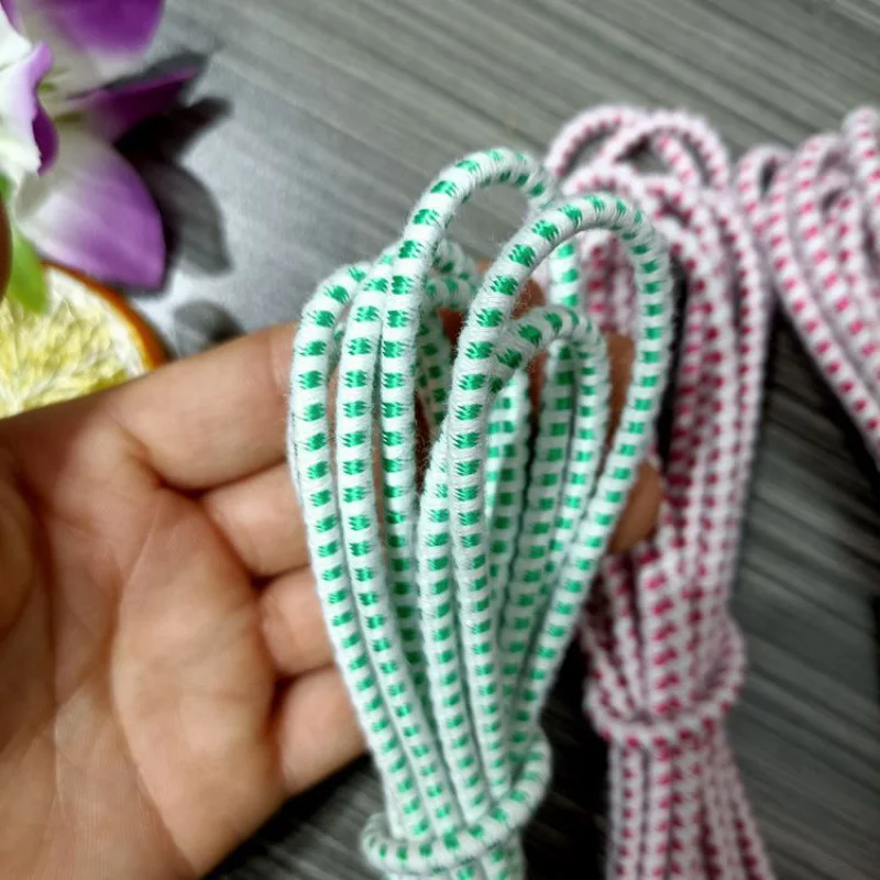 Round elastic band elastic rope jumping point pattern elastic rope wholesale