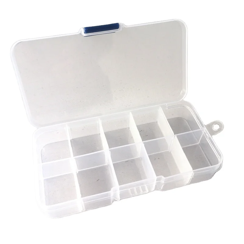 10 сеток PP пластиковая коробка с фольгой инструмент для ногтей прозрачные коробки хранения маникюрного